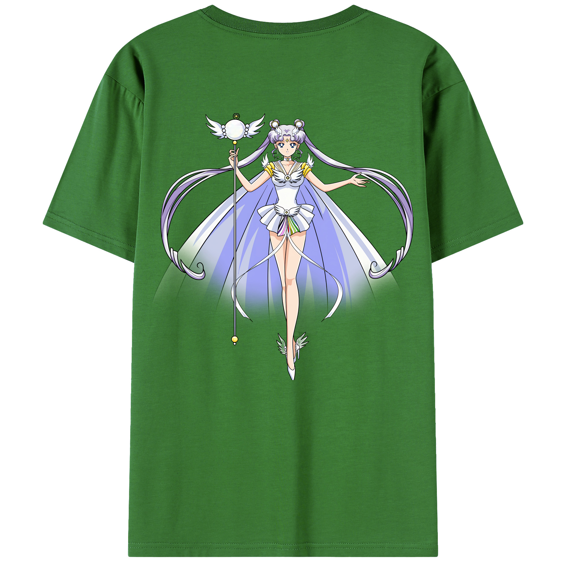 （画像用） 美少女戦士セーラームーン 月野 うさぎ つきの うさぎ Sailor Moon Tsukino Usagi レディース半袖Tシャツ(バックプリント)